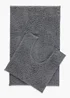 Grey Quick Dry Bath & Pedestal Mat Image 1