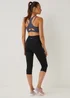 Souluxe Black Capri Sports Leggings - Size 8 Image 2