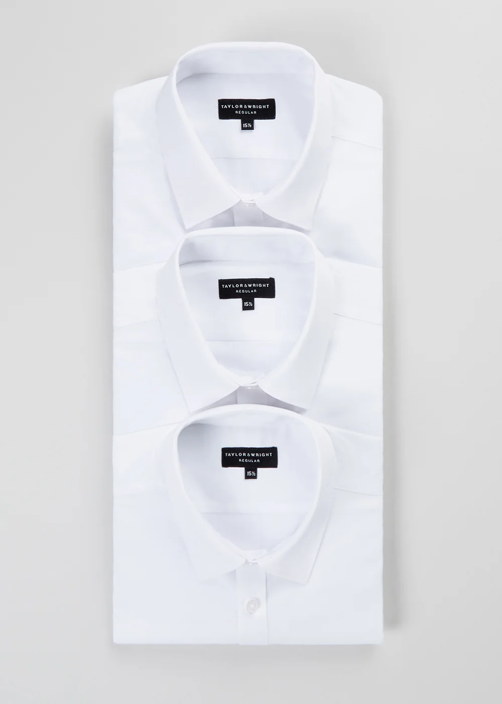 Taylor & Wright 3 Pack Regular Fit Short Sleeve Shirts - 14.5 Collar Image 1