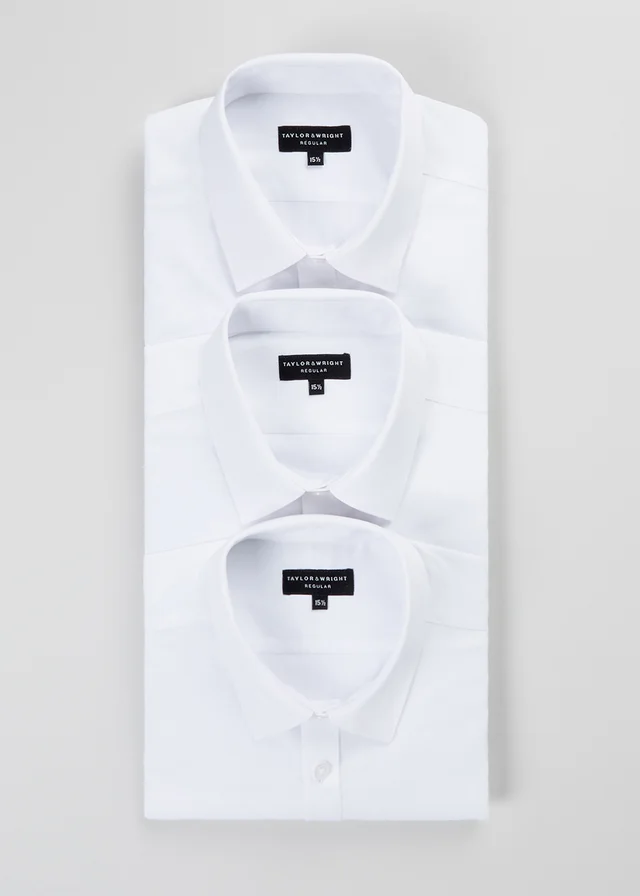 Taylor & Wright 3 Pack Regular Fit Short Sleeve Shirts