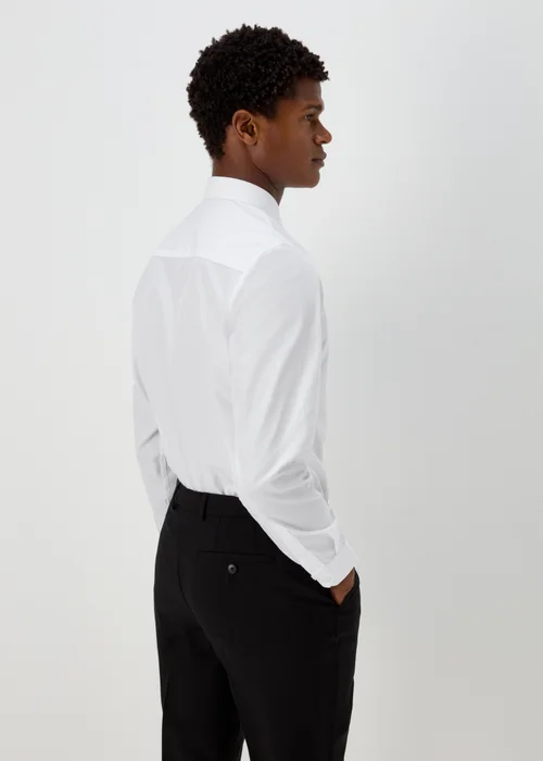 Taylor & Wright 3 Pack White Easy Care Slim Fit Shirts - 14 Collar Image 4