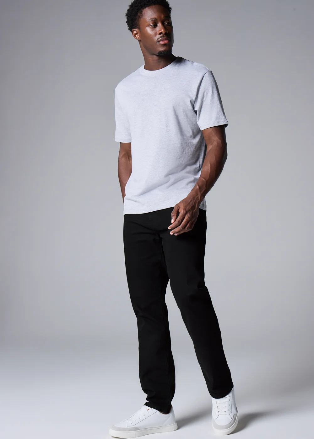 Black Stretch Slim Fit Jeans - 30 Waist Regular Image 1