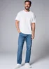 Mid Wash Stretch Slim Fit Jeans - 30 Waist Regular Image 1