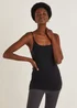 3 Pack Black Essential Cami Tops - Size 8 Image 2