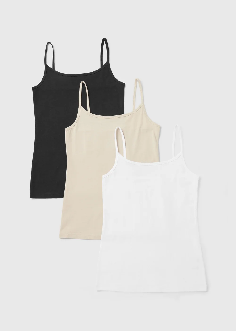 3 Pack Essential Cami Tops - Size 8 Image 1