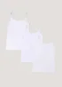 3 Pack White Essential Cami Tops - Size 8 Image 4