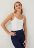 3 Pack White Essential Cami Tops - Size 8 Image 1