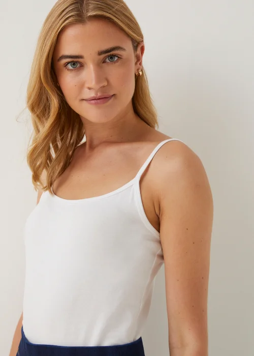 3 Pack White Essential Cami Tops - Size 8 Image 3
