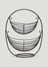 Black Wire Two Tier Fruit Basket Image 1