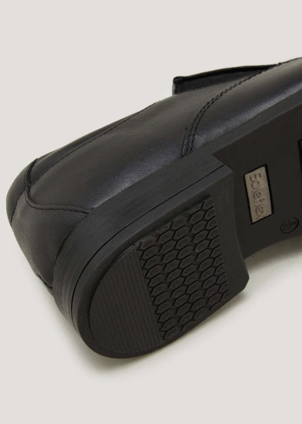 Soleflex Black Real Leather Apron Shoes - Size 6 Image 2