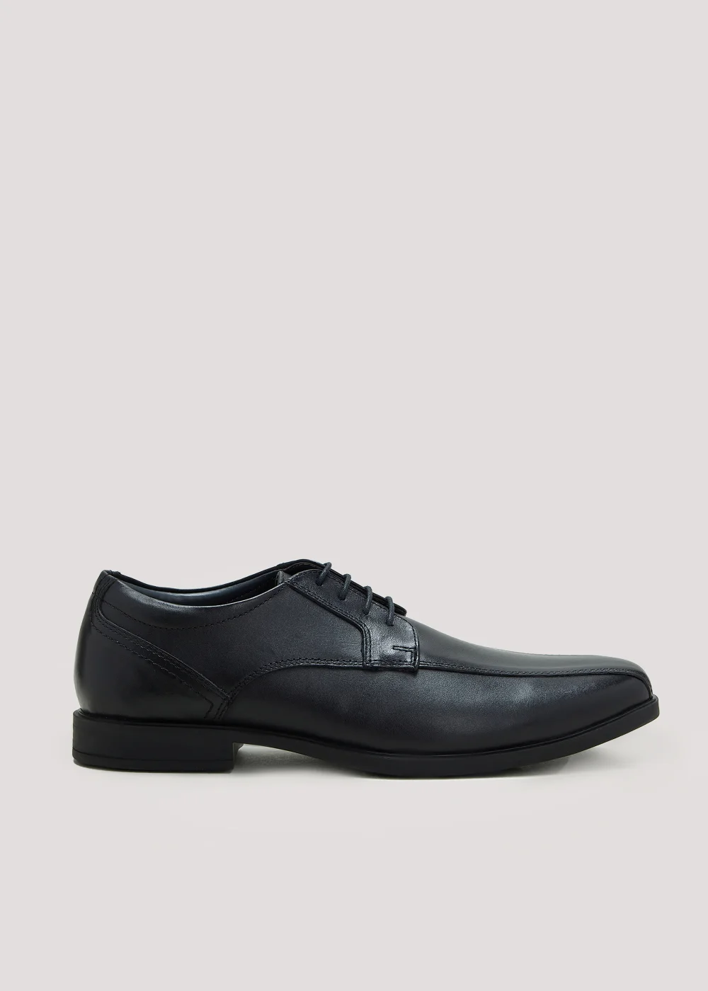 Soleflex Black Tramline Derby Shoes - Size 6 Image 1
