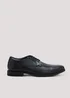 Soleflex Black Tramline Derby Shoes - Size 6 Image 1