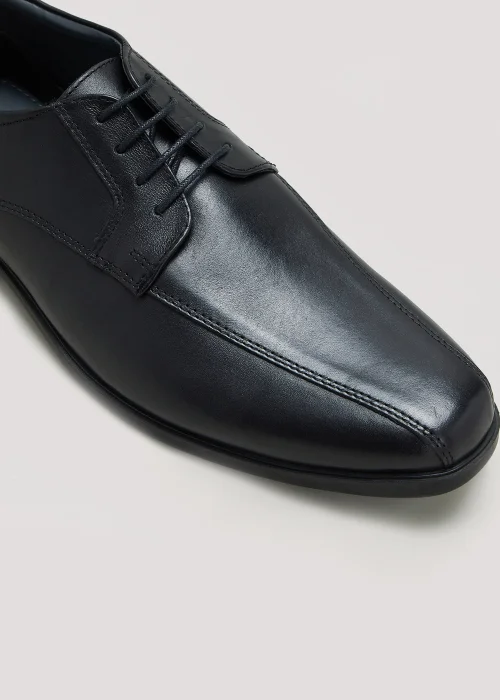 Soleflex Black Tramline Derby Shoes - Size 6 Image 2