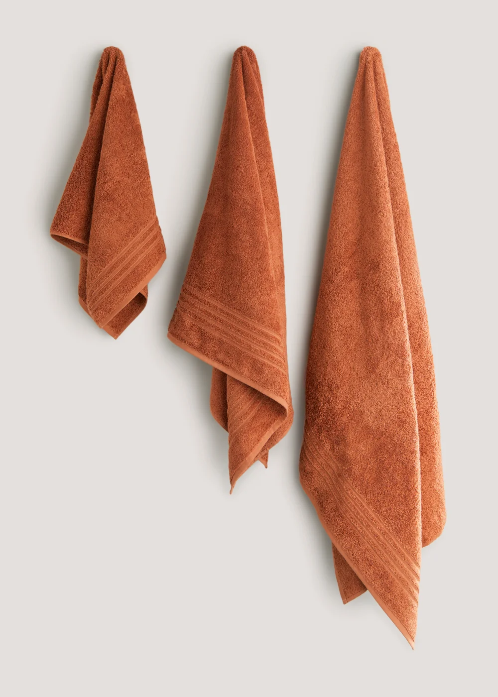 Orange 100% Egyptian Cotton Towels - Hand Towel Image 1