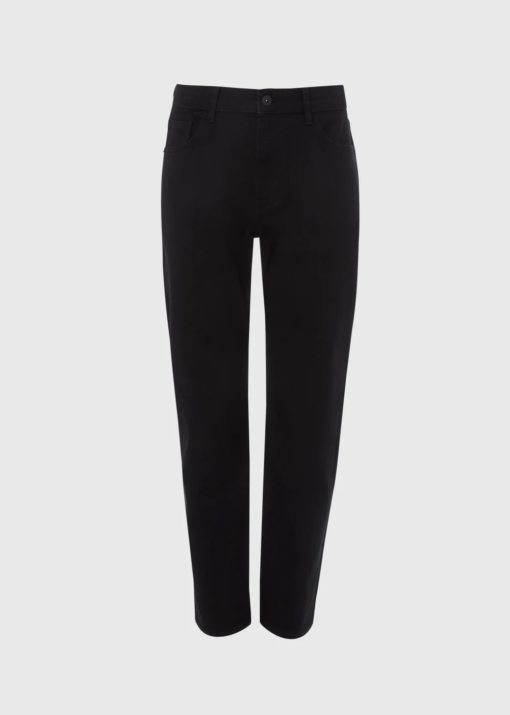 Black Straight Fit Jeans - 30 Waist Regular Image 1