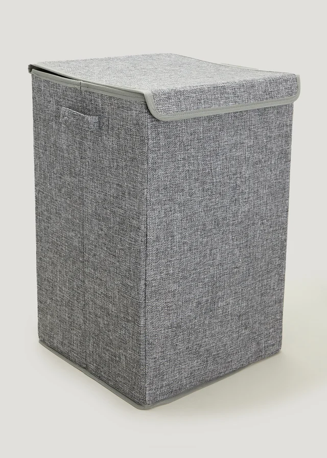 Grey Collapsible Laundry Basket