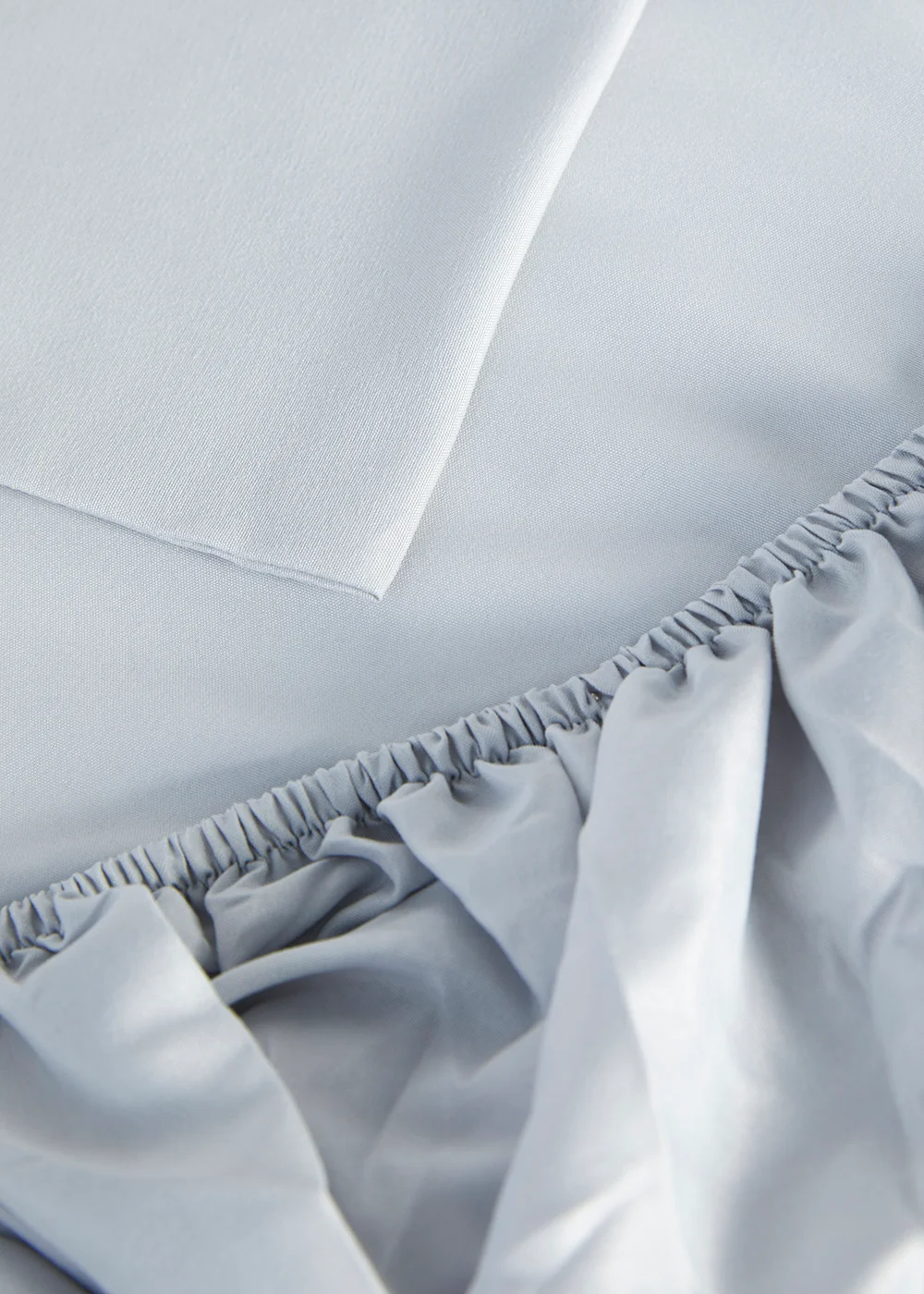 Grey Super Soft Fitted Bed Sheet & Pillowcase Bundle - Single Image 2