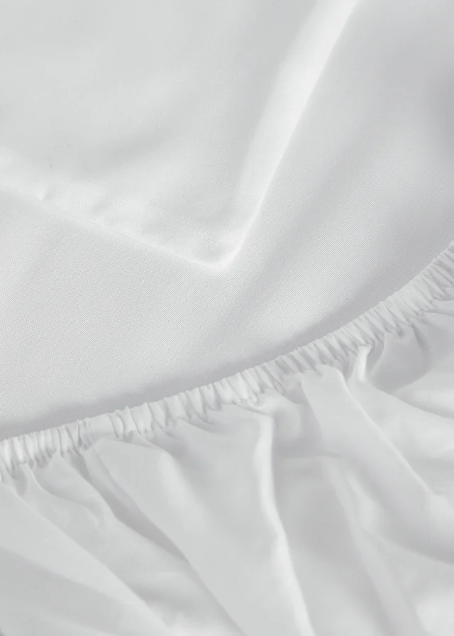 White Super Soft Fitted Bed Sheet & Pillowcase Bundle