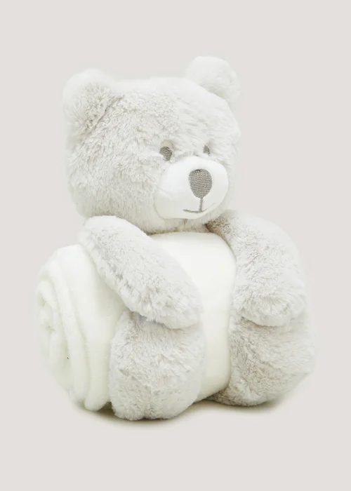 Bear Soft Toy & Baby Blanket Image 2