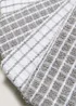4 Pack Grey Check Terry Tea Towels Image 2