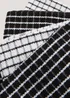 4 Pack Black Check Terry Tea Towels Image 2