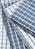 4 Pack Blue Check Terry Tea Towels (60cm x 45cm) Image 2