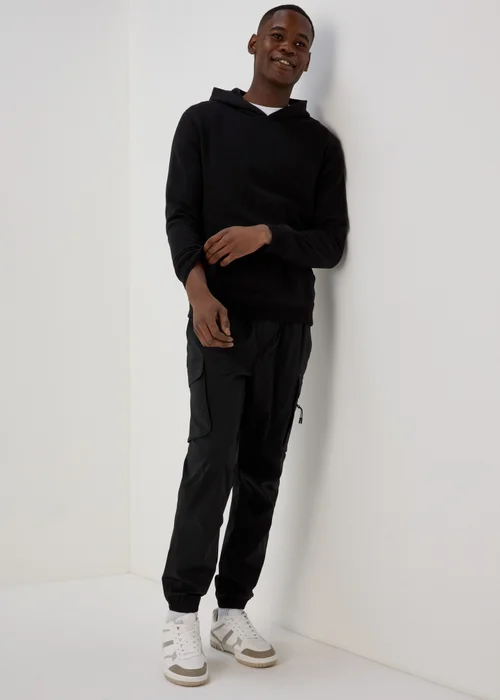 Black Pull-On Hoodie - Small Image 4