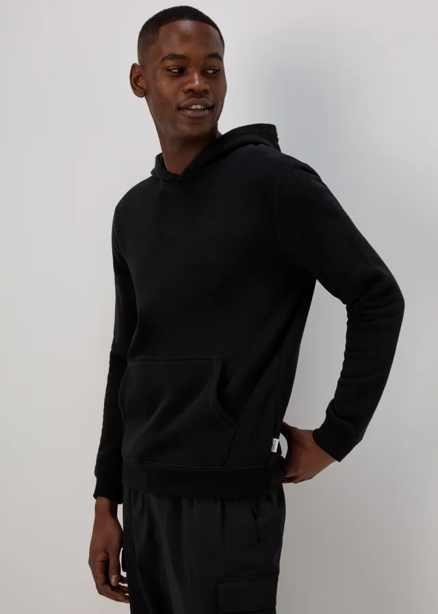 Black Pull-On Hoodie