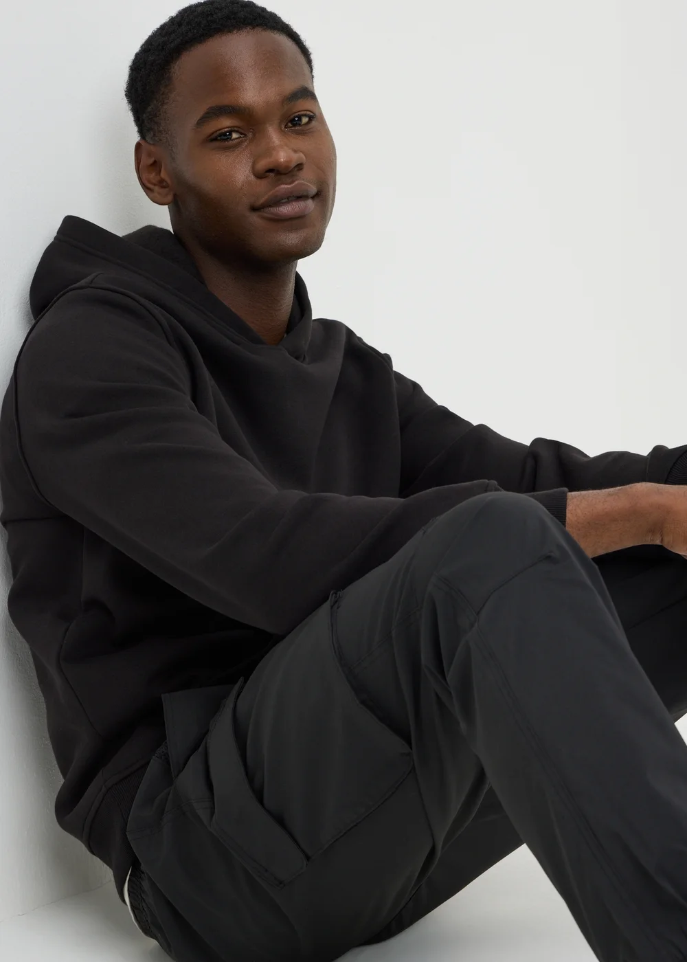 Black Pull-On Hoodie - Small Image 2