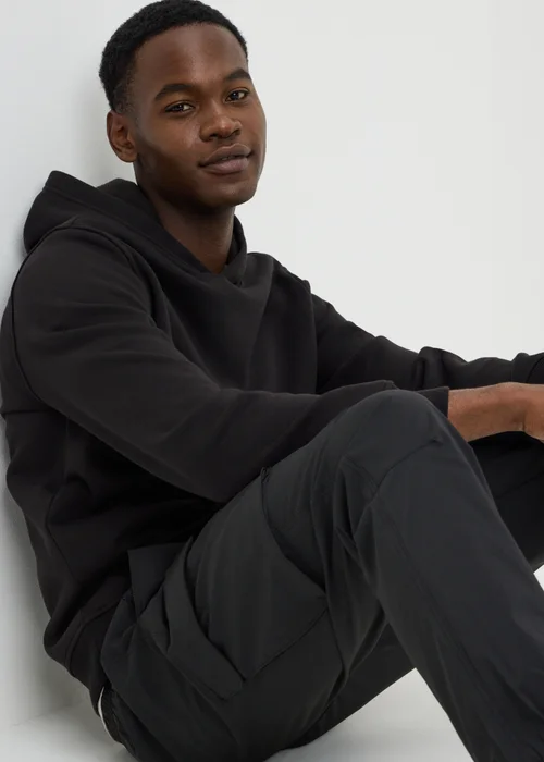 Black Pull-On Hoodie - Small Image 2