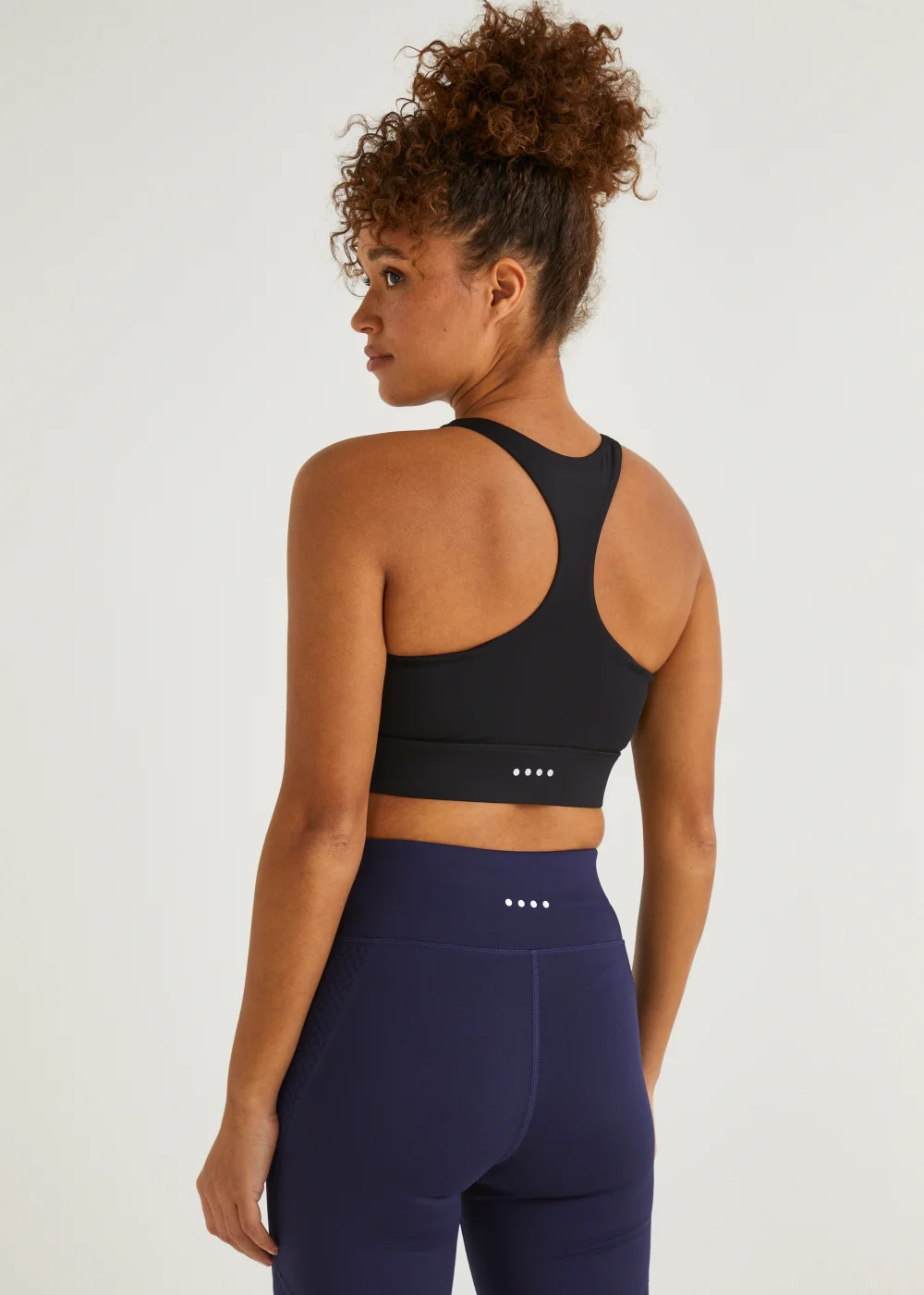 Souluxe Black Sports Crop Top - Small Image 1