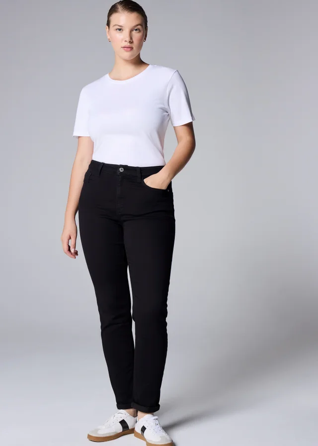 Jolie Black Relaxed Skinny Jeans