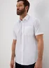 Taylor & Wright White Easy Care Regular Fit Short Sleeve Shirt - 14.5 Collar Image 2