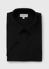 Taylor & Wright Black Easy Care Short Sleeve Shirt - 14.5 Collar Image 4