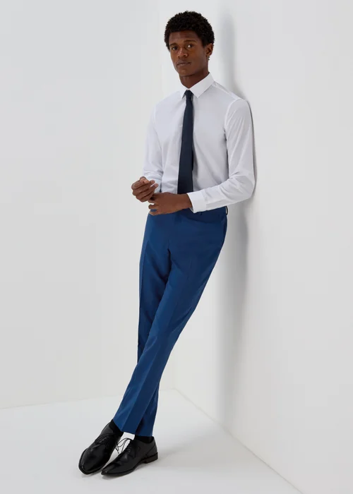 Taylor & Wright White Easy Care Slim Fit Shirt - 14 Collar Image 2