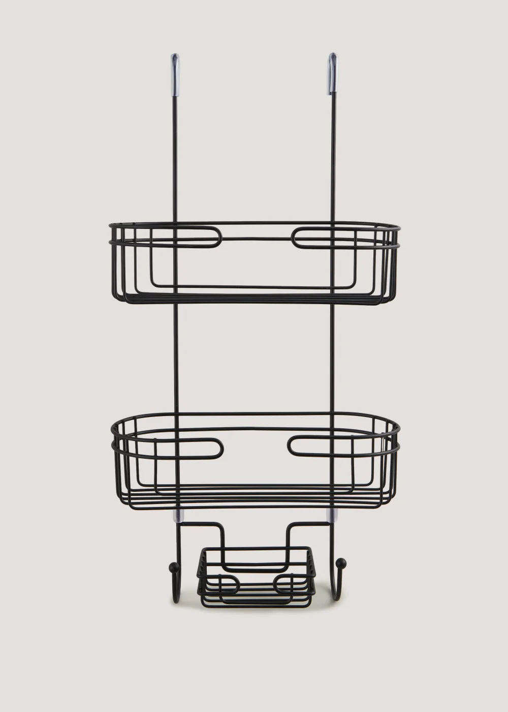 Black Metal Shower Caddy Image 1