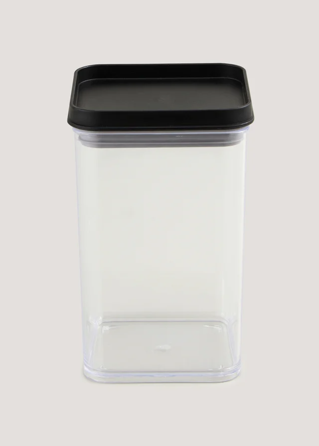 Black Lid Stackable Food Storage (1L)