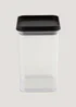 Black Lid Stackable Food Storage (1L) Image 1