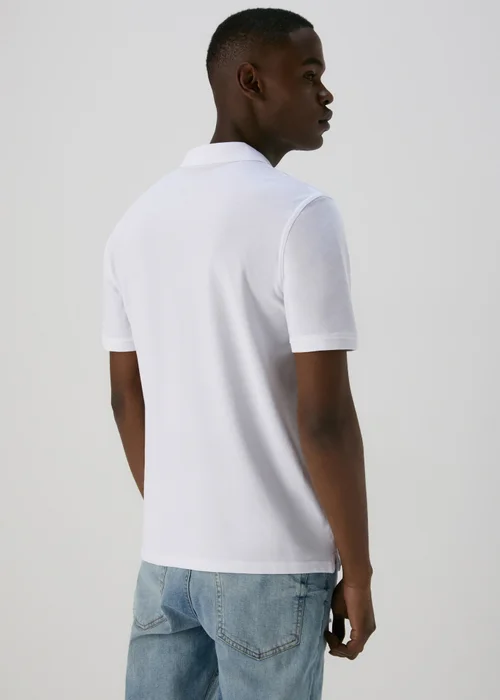 White Essential Polo Shirt - Small Image 2