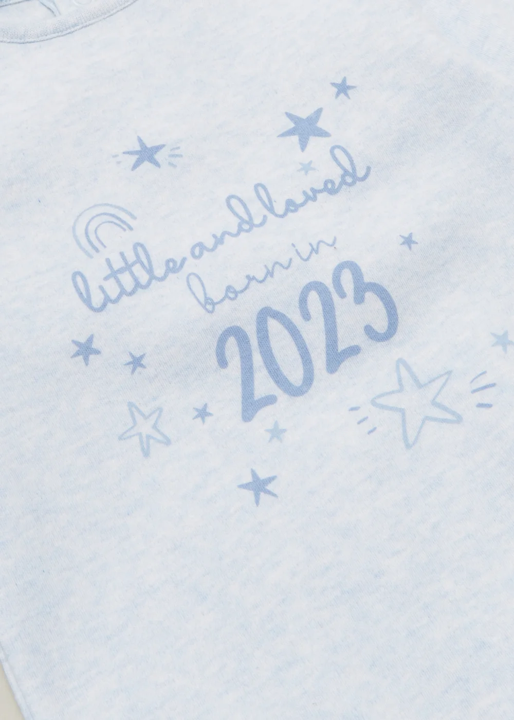 Baby Blue Born in 2023 Sleepsuit (Tiny Baby-18mths) - Tiny Baby Image 2