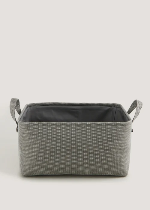 Grey Soft Storage Basket Image 1