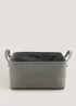 Grey Soft Storage Basket Image 1