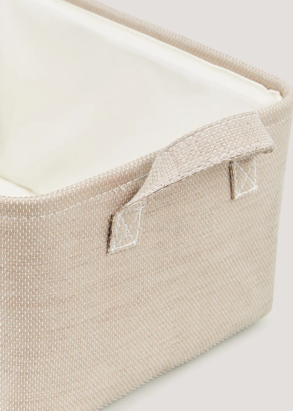Taupe Soft Storage Basket Image 2
