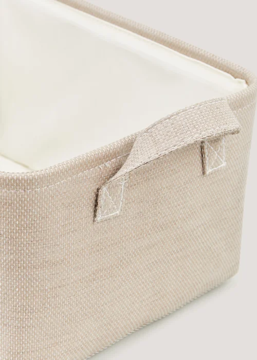 Taupe Soft Storage Basket Image 2