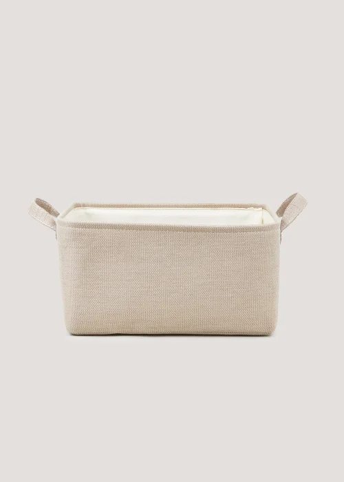 Taupe Soft Storage Basket Image 1