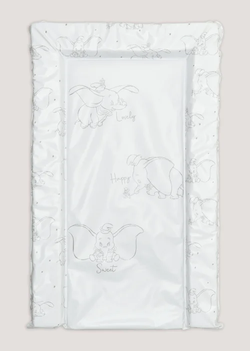 White Disney Dumbo Baby Changing Mat (30cm x 17cm x 2cm) - One Size Image 1
