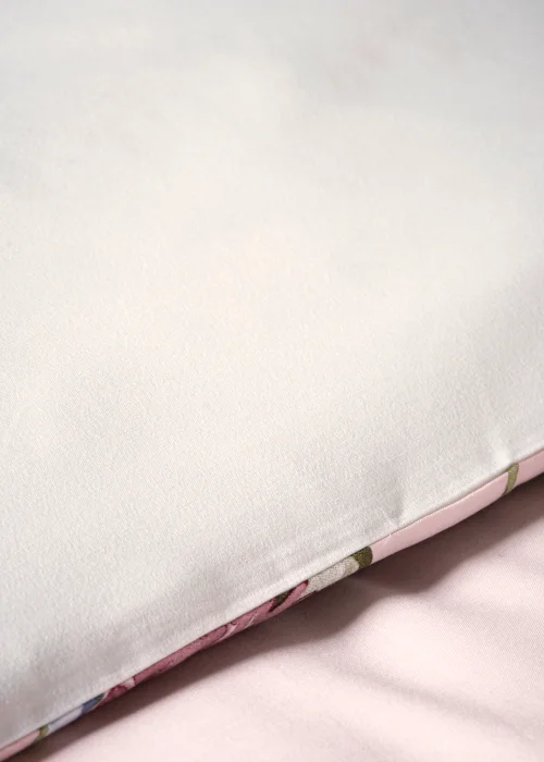 Pink Trailing Floral Reversible Duvet Set - Single Image 3