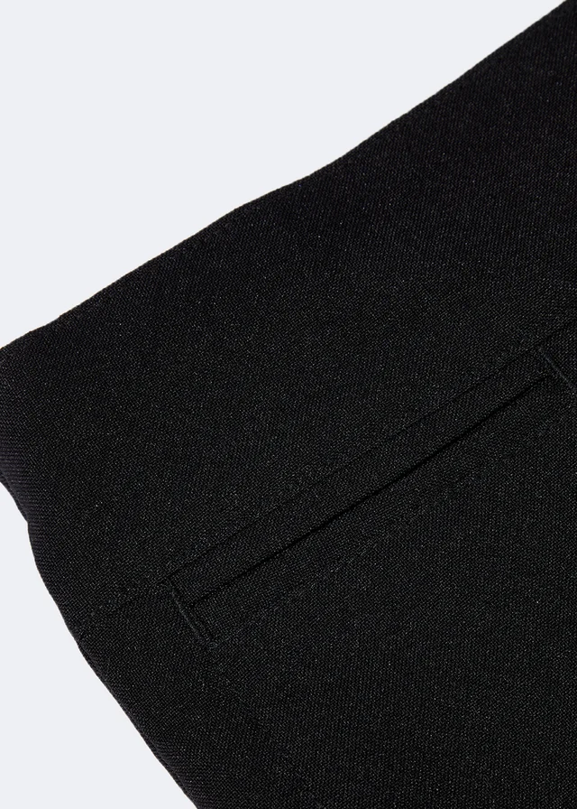 Girls Black Straight Leg School Trousers (3-13yrs)