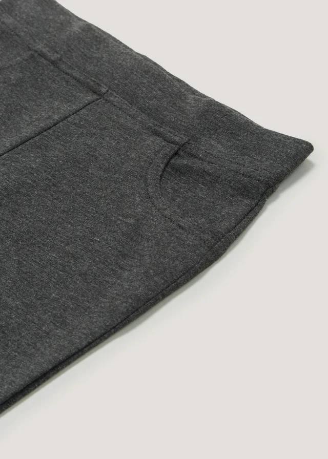 Girls Grey Stretch Easy Dressing School Trousers (3-13yrs)