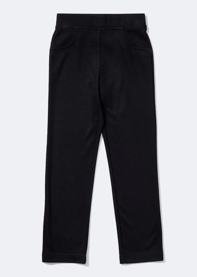 Girls Black Stretch School Trousers (3-13yrs)